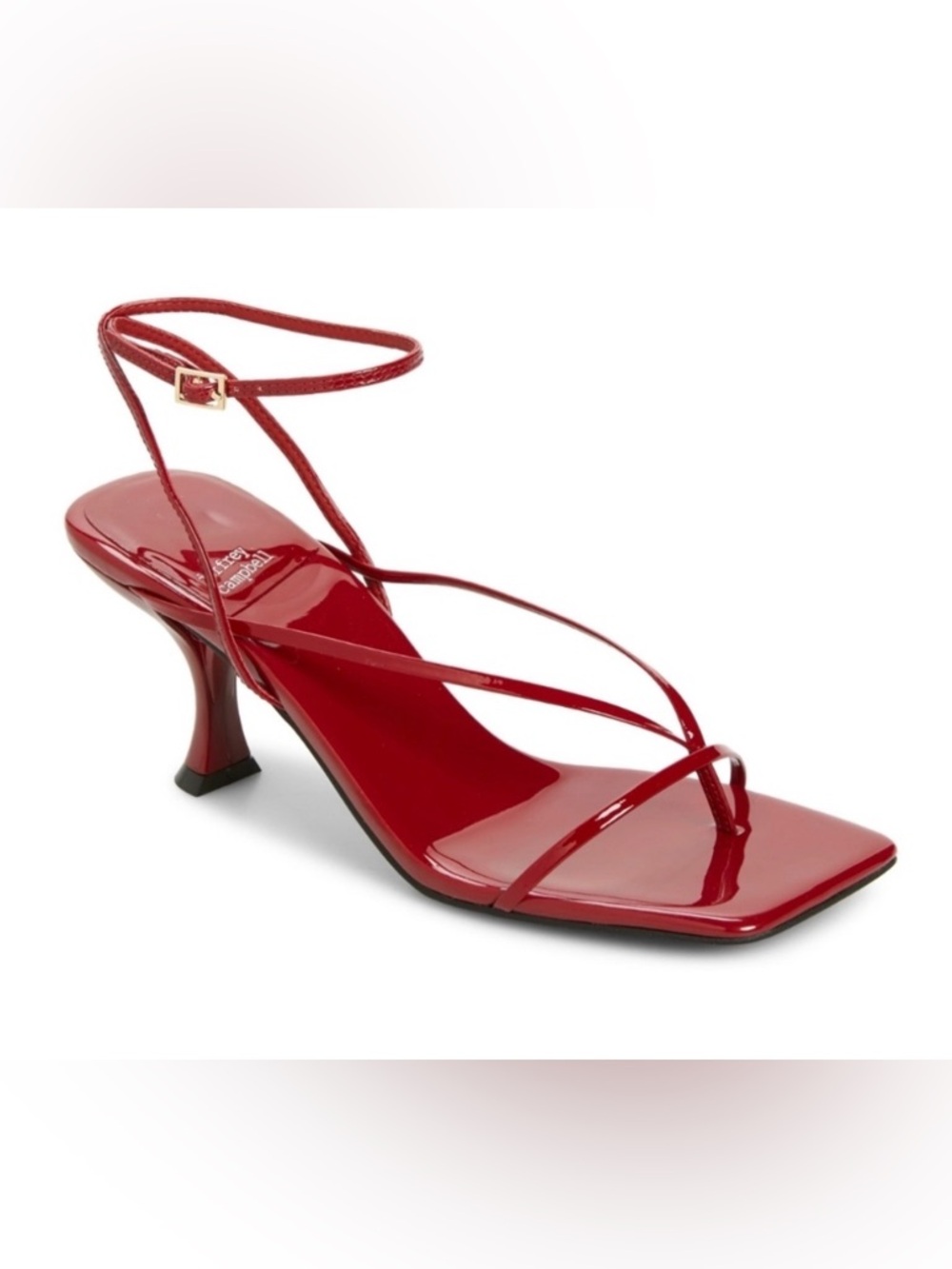 Jeffery Campbell Fluxx Sandal in Cherry Red Patent - Women
